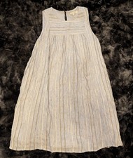 Madewell Sleeveless Yoked Mini Dress in Textured Stripe Small