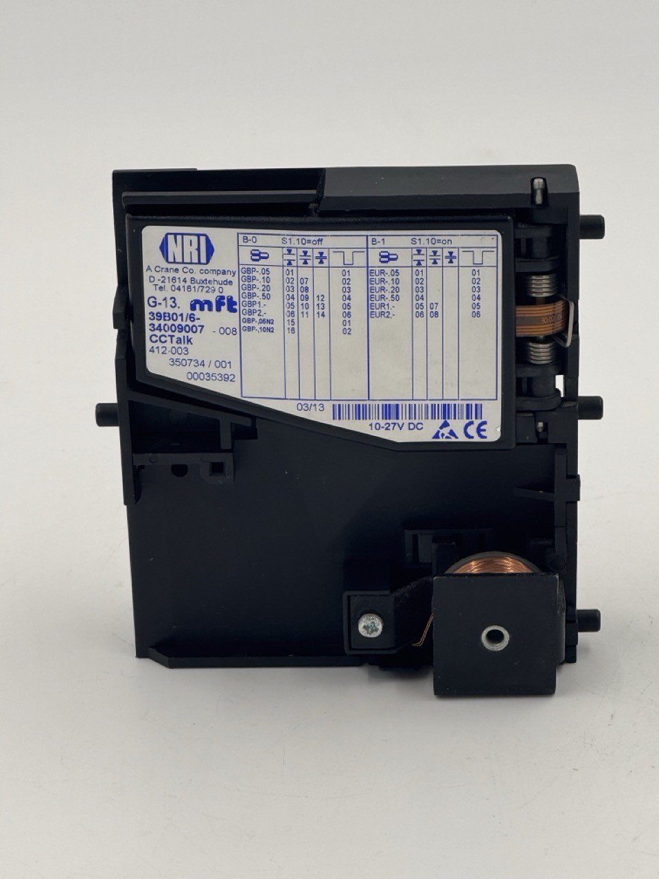 Crane NRI MFT G-13 ccTalk Münzprüfer Münzakzeptor Validator