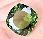 19,85 Ct Moldavite Naturelle Verte Coussin Certifiée AGL, Flawless