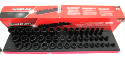 #ad #ad New Snap on™ 1 2quot; Dr 45pc Shallow Deep Semideep Impact Socket Set 3 8quot; 1 1 4quot; $1174.99