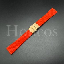 18 20 22 MM Mesh Rubber Silicone Watch Strap Band Fits Casioak Quick Release Red