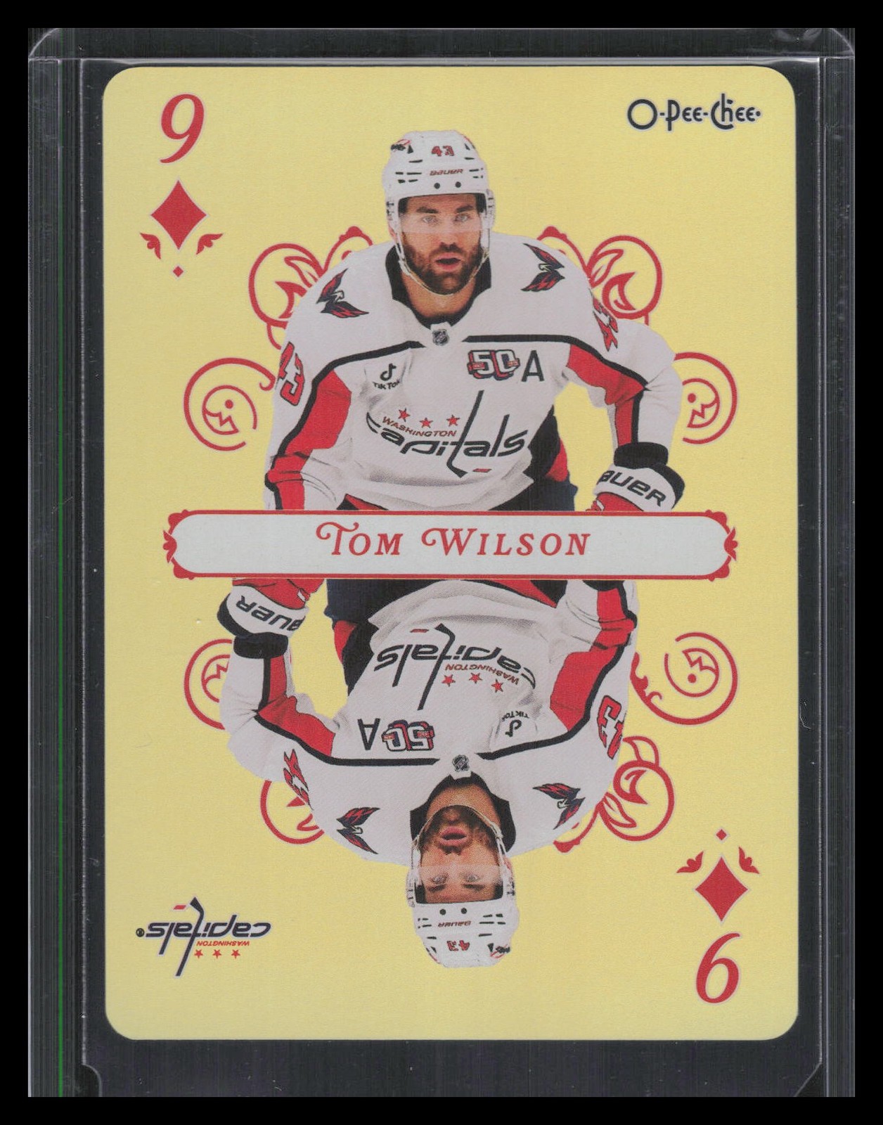 Tom Wilson 2025-26 O-Pee-Chee #9 Diamonds Playing Cards
