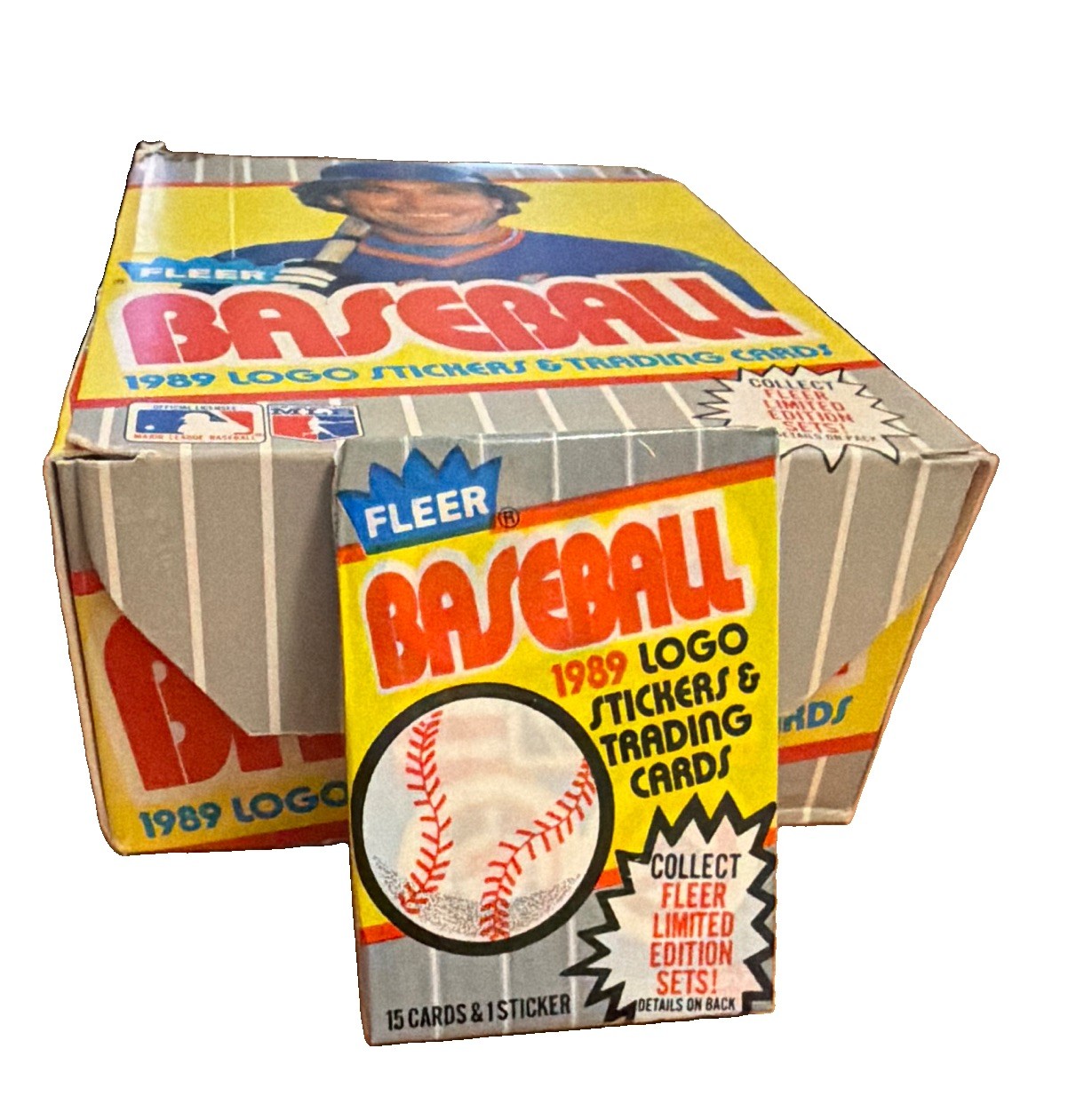 Fleer 1989 MLB Baseball single pack Ken Griffey RC & Ripkin FF Fresh case