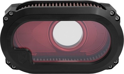 Kens Factory Next Level Air Filter with Glass - Black/Gold Motorcycle NXT-01BR