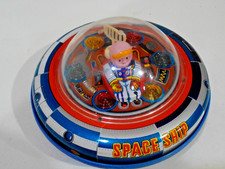 Flying Saucer Space Ship X-5 Battery Operated Bump 'n Go- Works Great