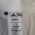 adidas ClimaLite Men's Golf Polo Shirt M White Short Sleeve PNC Bank — photo 2