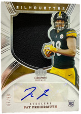 2021 Panini Crown Royale Pat Freiermuth Silhouettes Rookie Jersey Autograph /99
