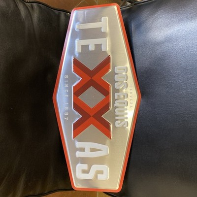 Dos Equis Texas Beer XX Metal Sign Bar Display Wall Decor