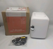 Mini Nevera, 4 Litros/6 Latas Portátil Refrigerador y Calentador Nevera Personal Blanca