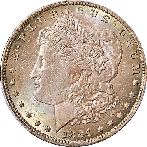 1884-O Morgan Silver Dollar PCGS MS65 - Toning