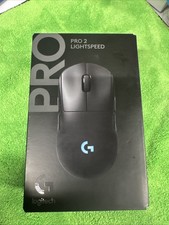 New Logitech Pro 2 Lightspeed Black Wireless Gaming Mouse 910-007246 For PC