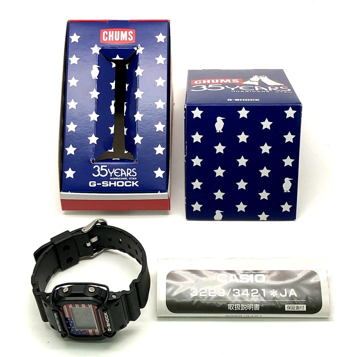 Casio G Shock DW 5600VT CHUMS 35th Anniversary US Flag Limited 