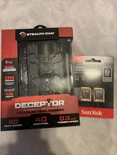 Stealth Cam Deceptor Cellular Trail Cam 40 MP-80 Ft Range No Glo Verizon & AT&T