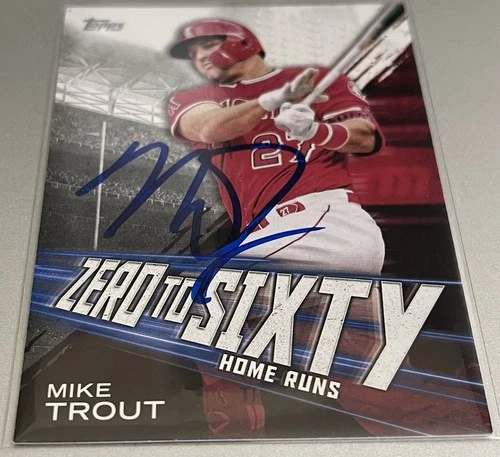 2021 Topps - Zero to Sixty Mike Trout #ZTS-5 IP Auto Card