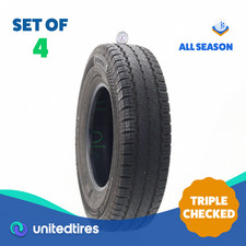 Set Of 4 Used Lt 21585r16 Continental Vancontact As 115112q - 7.5-832