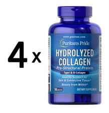 4 x Puritans Pride Hydrolyzed Collagen - 180 caplets (104,10 EUR/kg)