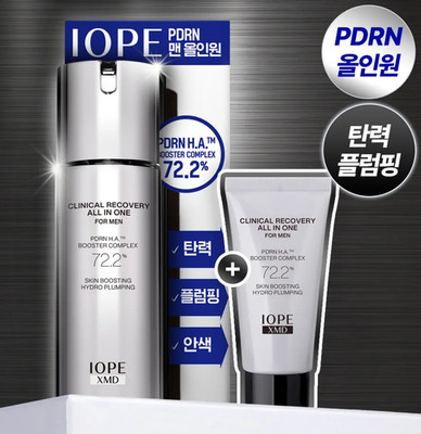 IOPE Men Clinical Recovery All in One 120g+30g, PDRN H.A. Booster Complex 72.2%