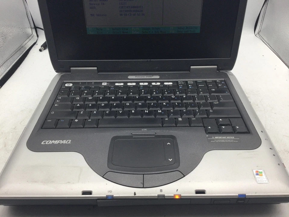 HP COMPAQ PRESARIO 2500 - BOOTS TO BIOS - INTEL CELERON - 256MB RAM - READ - BB - Image 3 of 4