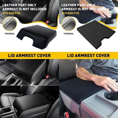 FOR 15-19 F150 Ford Leather Center Console Armrest Lid Cover Bench Seat 2Versi H