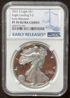 2021-S $1 SILVER AMERICAN EAGLE NGC PF70 Early Releases : 06727