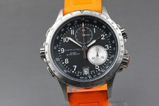【Near MINT Box】 Hamilton Khaki Aviation ETO H776121 Men's Black Watch from JAPAN 5