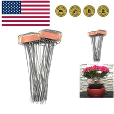 Pack of 30 Copper Plant Labels for Garden, Metal Plant Markers Nameplate, Pla...