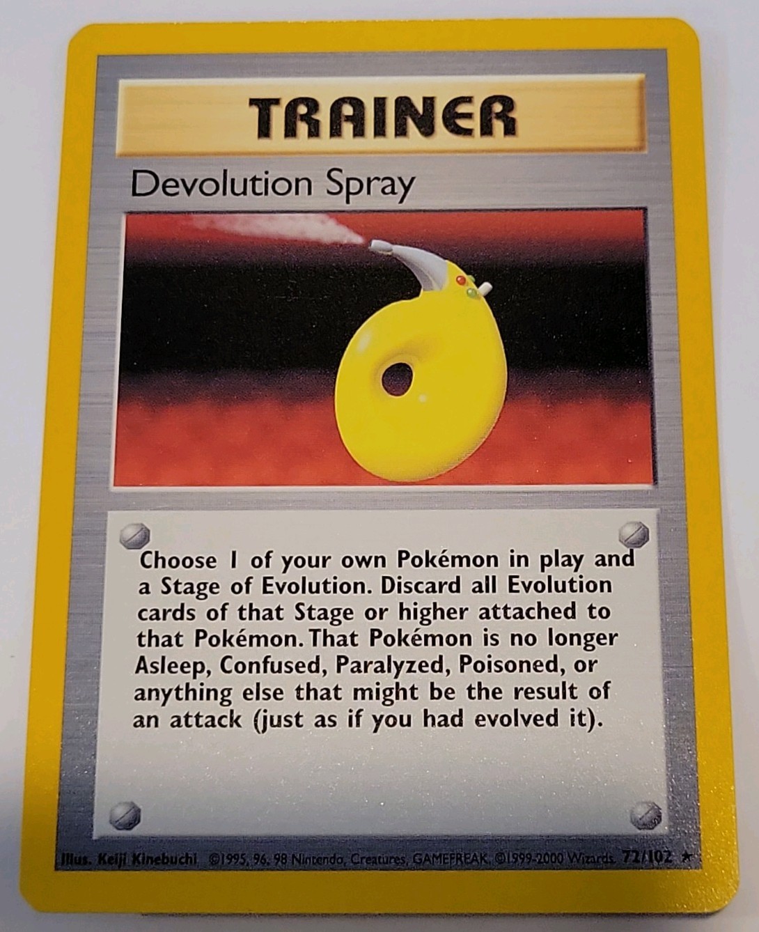Pokémon Devolution Spray 72/102 Base Set NM Rare 1999 English Shadowless Base