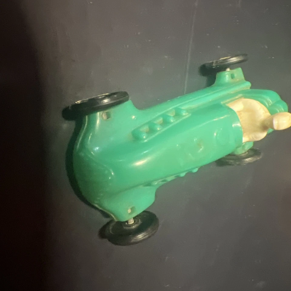 Vintage 1950’s Pyro Green Hard Plastic Soap Box Supersonic Race Car W Driver #3 - Image 3 of 4