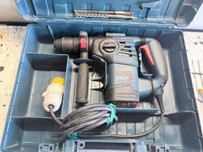 Bosch GBH 3-28 DFR 110V SDS Plus Hammer Drill In Case + 2 New Hilti Drill Bits