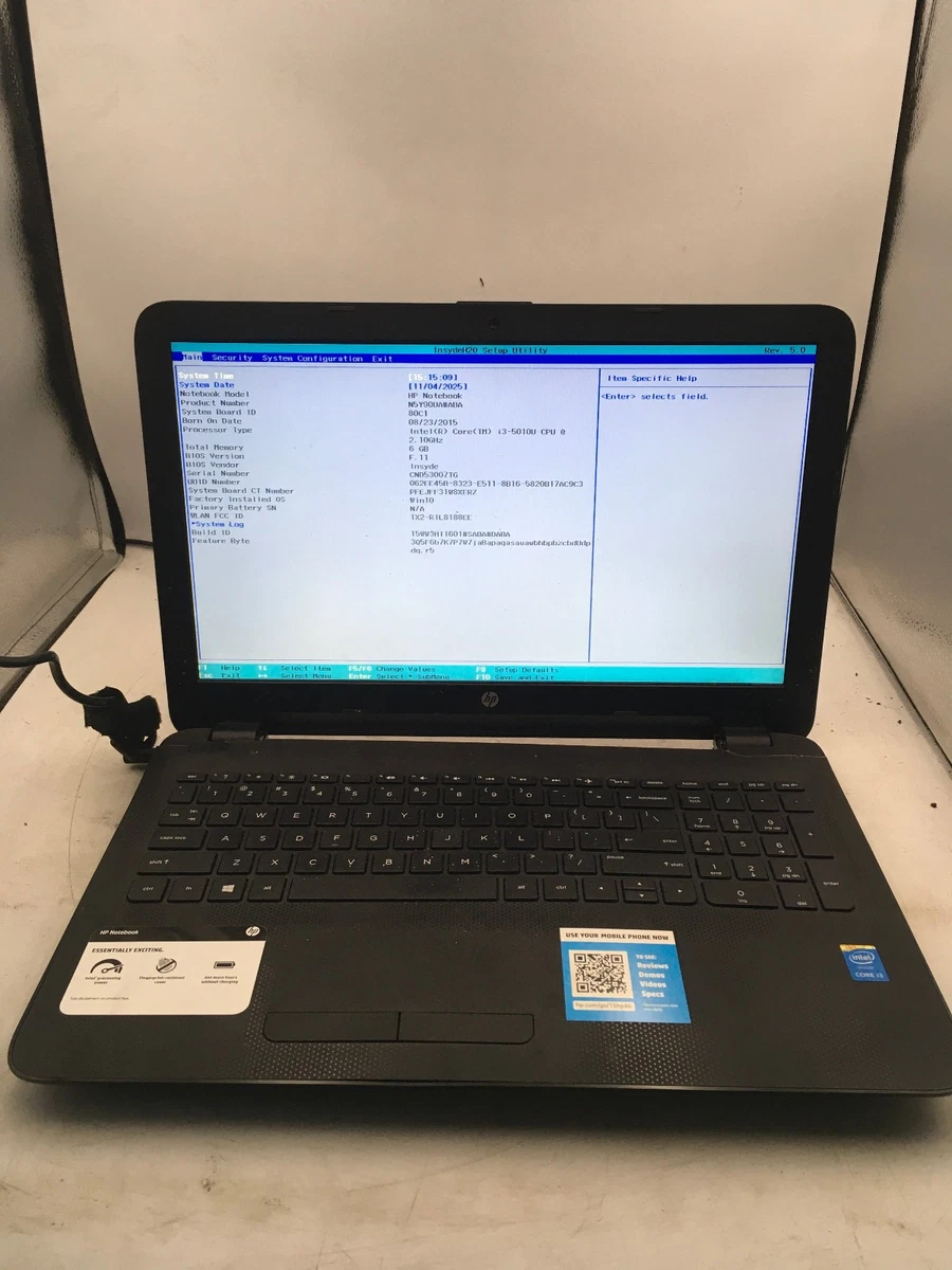 HP Windows 10 15-15.9 in Screen 6 GB RAM Notebooks/Laptops for