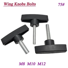 Male Wing Knobs Bolts M8 M10 M12 Clamping Thumb Knob Nut T-handles Screws