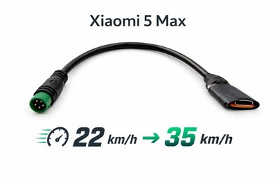  Xiaomi 5 Max USB-C Tuning Adapter bis 35 km/h   Neu & sofort versandbereit