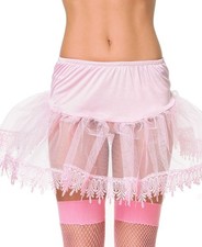 Pink Teardrop Lace Petticoat Size Medium Brand New without Package