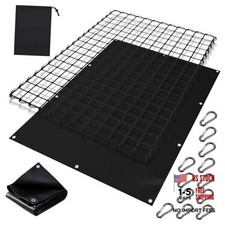 Cargo Net for Pickup Truck Bed 4' x 4' Stretches 8' x 8' with Black
