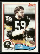 1982 Topps Jack Ham 210 Pittsburgh Steelers