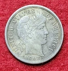 1908 O Silver Barber 10c Dime XF Extra Fine
