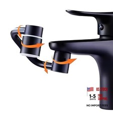 1080  Swivel Faucet Extender, Rotatable Faucet Aerator Extension for Bathroom