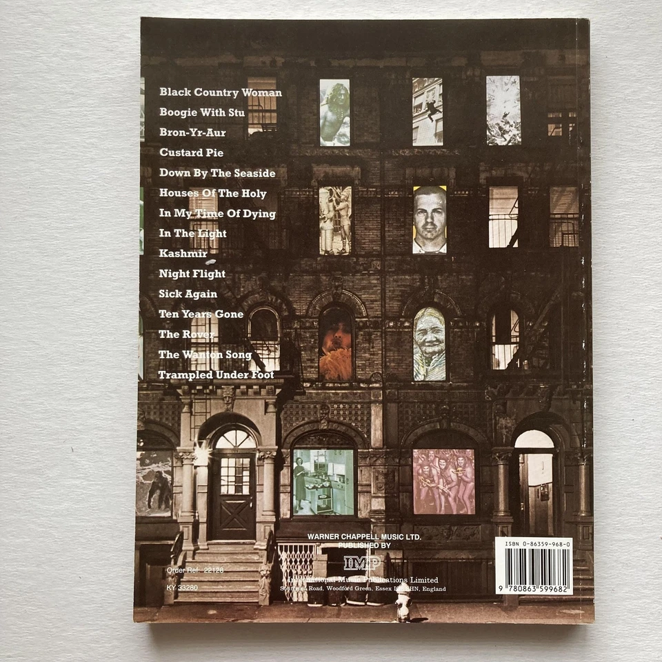 Vintage Led Zeppelin Physical Graffiti Off The Record Songbook Sheet Music - Image 3 of 4