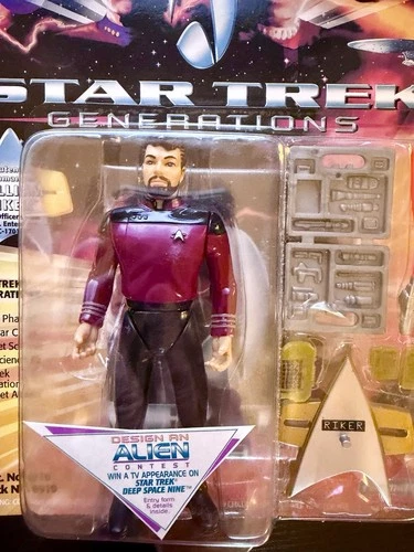 Star Trek The Next Generation Commander Riker  Action Figure Playmates Movie  