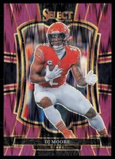 DJ Moore 2025 Panini Select #173 Purple Prizm Shock #/699