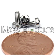 M2 / 2mm Phillips Pan Head Machine Screws, Stainless Steel A2, DIN 7985, 3-20mm