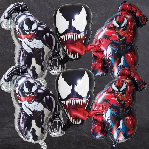 6 venom foil balloon party happy birthday supplies decoration theme spiderman