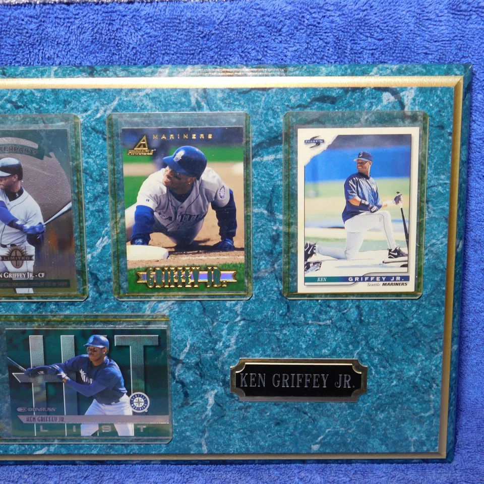 Vintage 1997 Ken Griffey Jr Plaque + 4 Cards Leaf Limited Pinnacle Score Donruss - Image 4 of 4