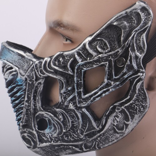 2021 Mortal Kombat Sub-Zero Mask Cosplay Adult Face Mask Halloween Party Props - Picture 6 of 11
