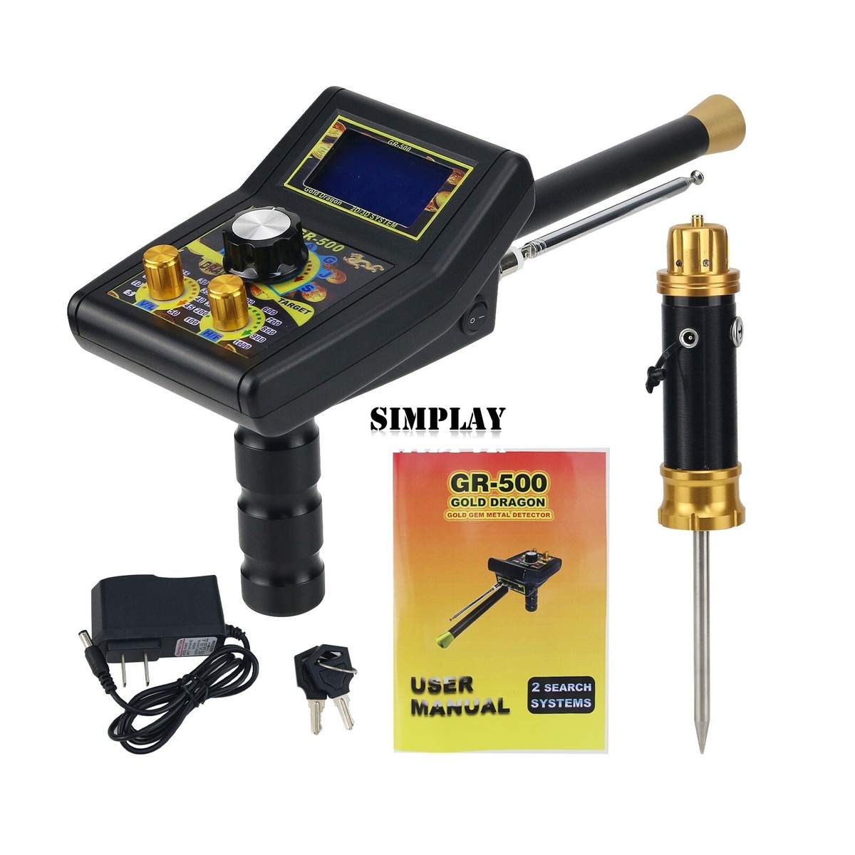 HamGeek GR-500 Gold Detector Gold Finder Long Range Metal Detector