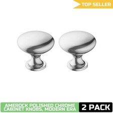Amerock Polished Chrome Cabinet Knob 1-1/4 in...