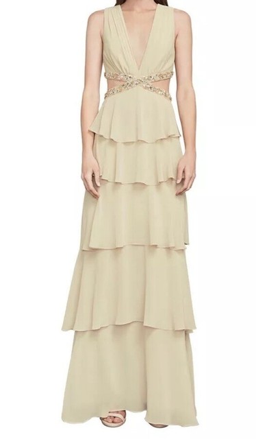 bcbg beige dress