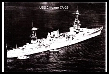 Postcard USS Chicago CA-29 LP1