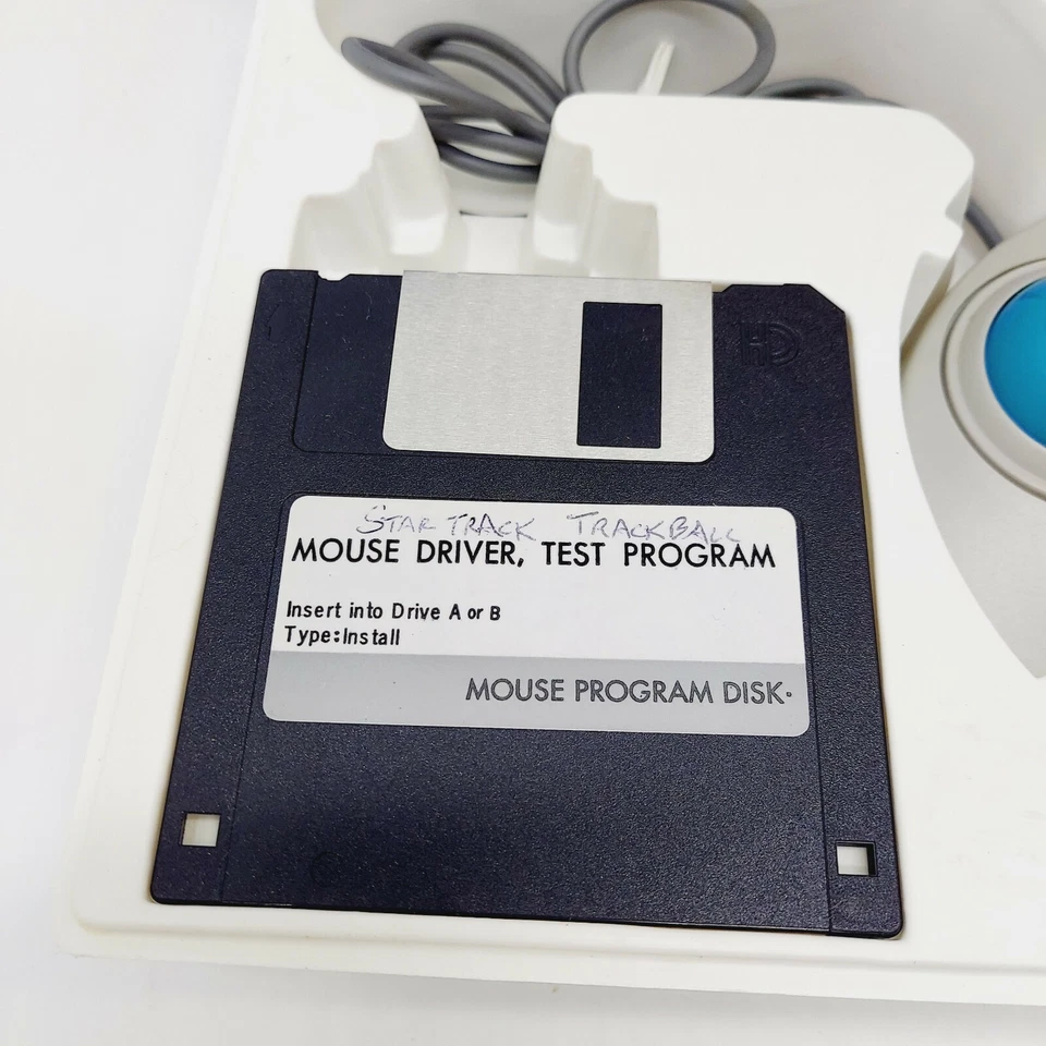 Micro Innovations Track Ball Mouse Stk-4000 STK4000 W/ Box & Install Disc - Image 4 of 4