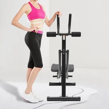 Ab Machine Coaster Abdominal Crunch Trainer Fit Home Gym Core Workout Equipment